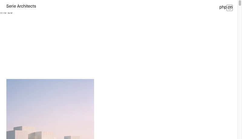 SERIE ARCHITECTS - Serie Architects