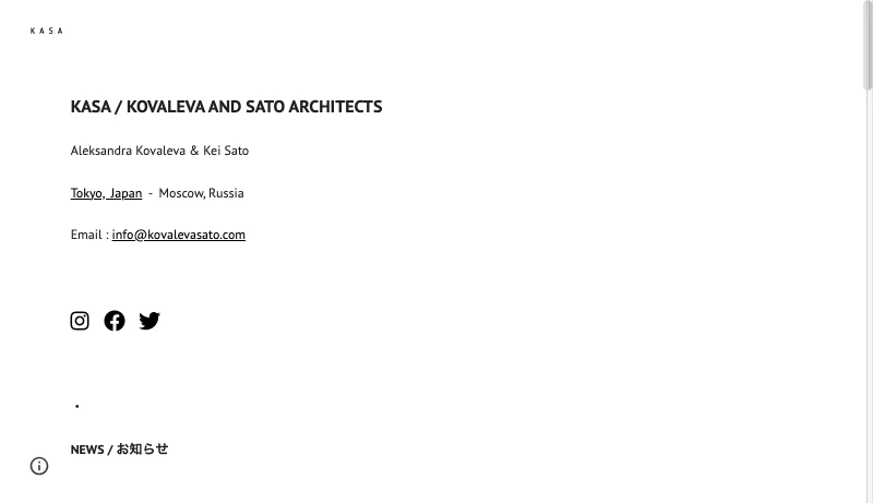 アレクサンドラ・コヴァレヴァ＋佐藤敬／KASA - KASA / kovalevasato